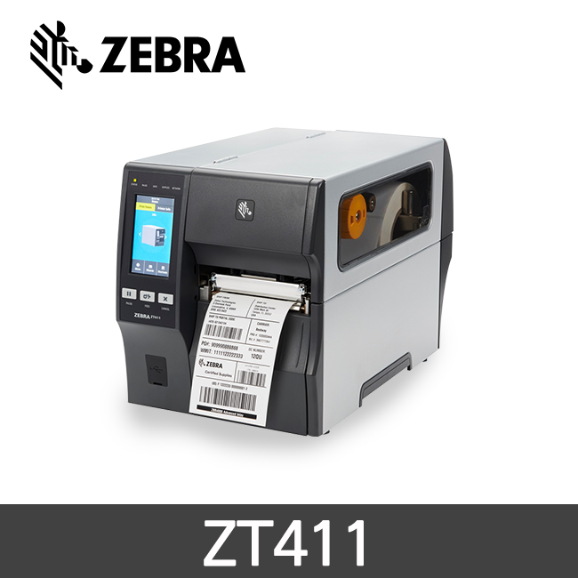 [지브라] ZT411 산업용 바코드프린터 203dpi 열전사 감열 ZEBRA [당일출고]