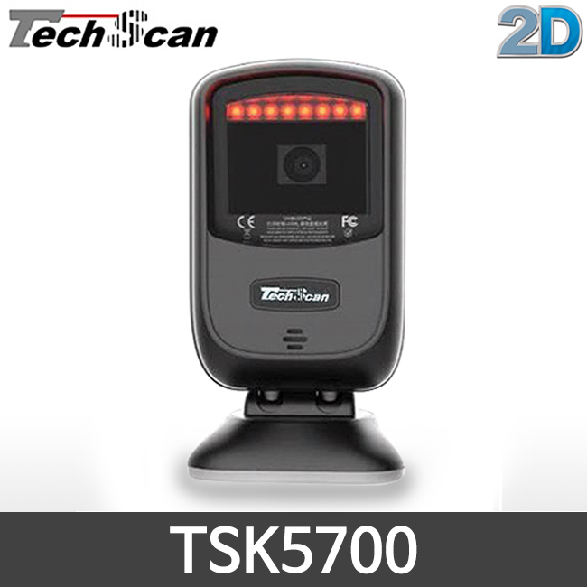 [테크스캔] TSK-5700 바코드스캐너 탁상형 2D TechScan