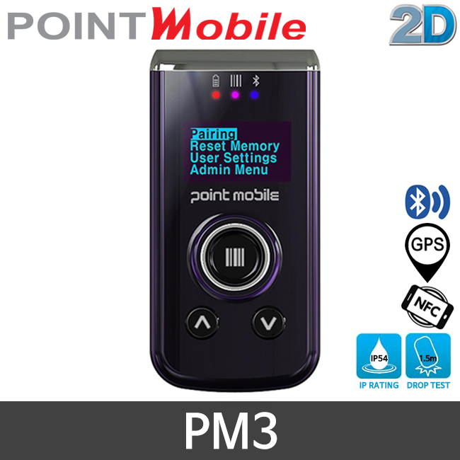 [포인트모바일] PM3 바코드스캐너 무선 1D 2D Point Mobile