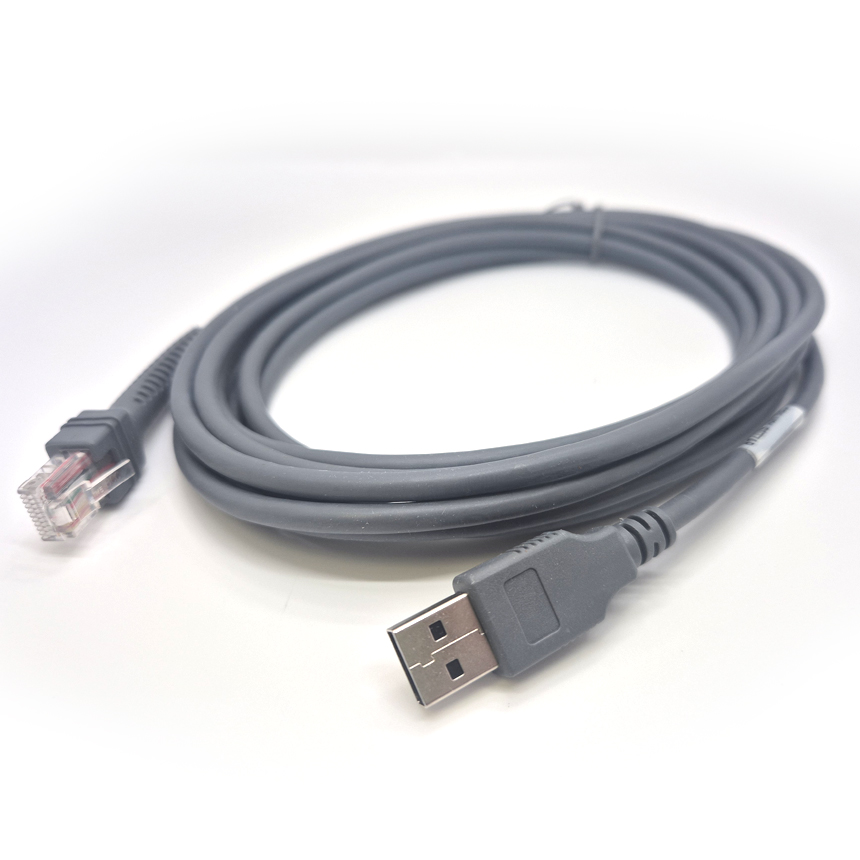 [지브라] USB 직선형 4m 케이블 바코드스캐너용 제브라 ZEBRA