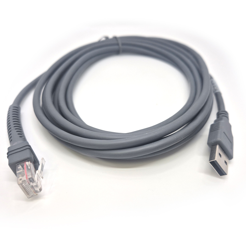 [지브라] USB 직선형 4m 케이블 바코드스캐너용 제브라 ZEBRA